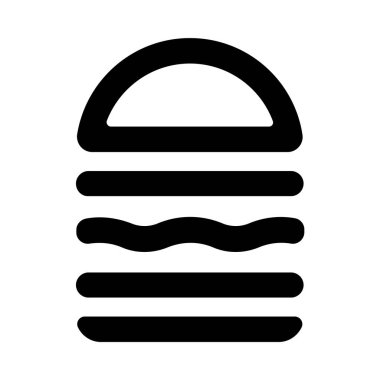 Şeffaf bir arkaplanda yemek vektörü çizimi. Birinci kalite semboller. Konsept ve grafik tasarım için ince çizgi simgesi.