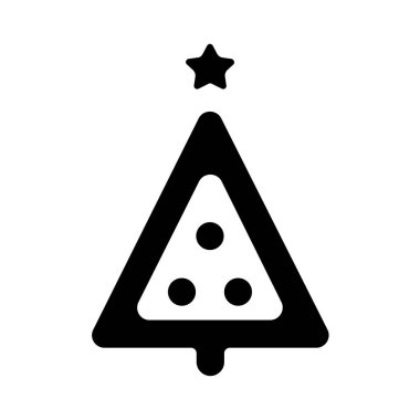 Noel ağacı simgesi vektör illüstrasyonuName