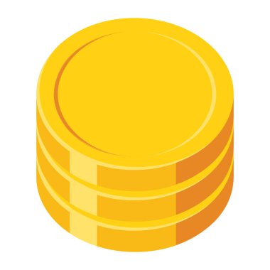 Para para simgesi, düz tasarım