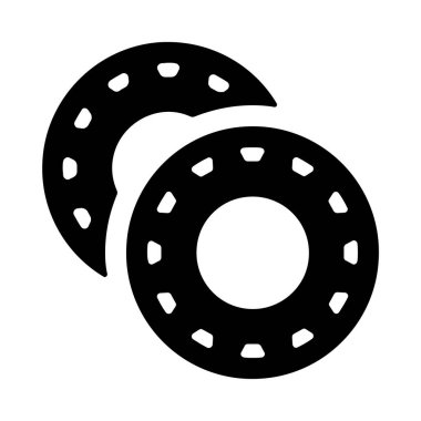 donut simgesi, vektör çizimi