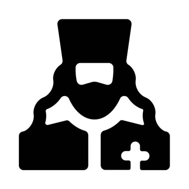 doktor vektör simgesi, basit tasarım illüstrasyonu