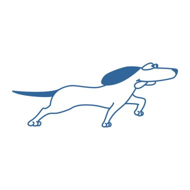 Köpek logosu tasarımı. köpek logo şablonu