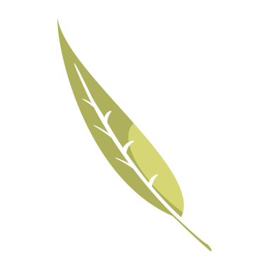 Beyaz arkaplanda yeşil yaprak simgesi