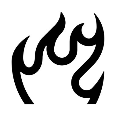 Ateş vektörü simgesini ateşle