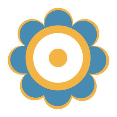 Çiçek Düz Vektör Simgesi