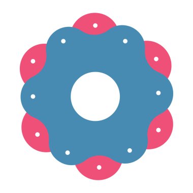 Çiçek. Web simgesi basit illüstrasyon