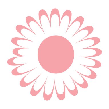 güzel çiçek desenli ikon vektör illüstrasyon tasarımı