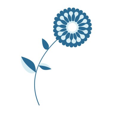 çiçek simgesi vektör illüstrasyonu
