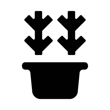 bitki simgesi vektör illüstrasyonu