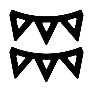 maske simgesi vektör illüstrasyonu