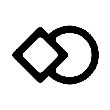 Modern bir simgenin vektör illüstrasyonu