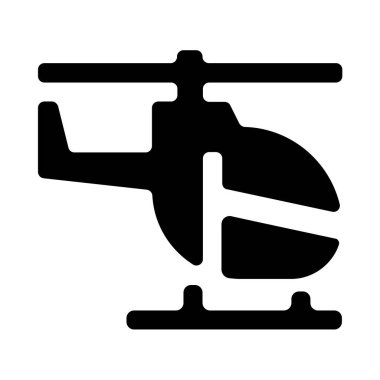 Helikopter ikonu. Web için basit helikopter vektör simgeleri çizimi