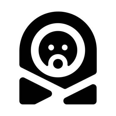 Üzgün bir yüzün vektör çizimi