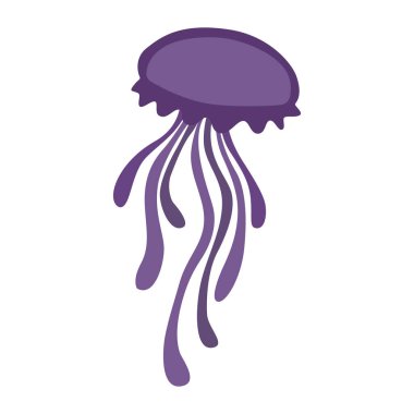 Deniz anası ikonu. Düz bir deniz ikonu. Resim beyaz arkaplanda izole edildi