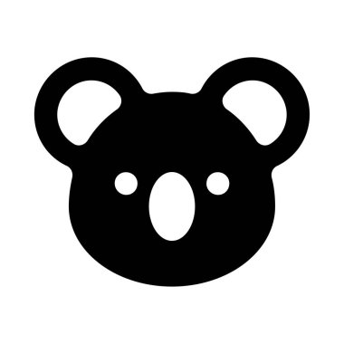 ayı vektör düz simgesi