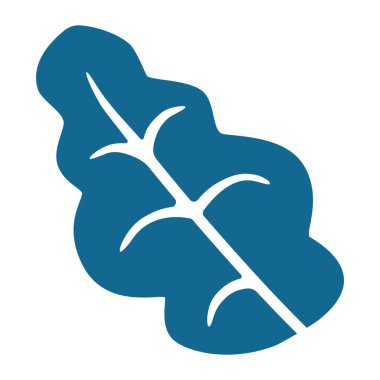 Yaprak ve çiçek, doğa ikonu. vektör illüstrasyonu