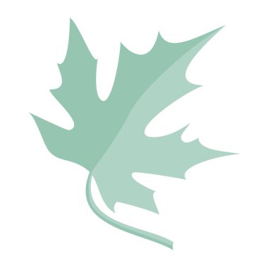 İzole edilmiş yaprak ikonu vektör tasarımı