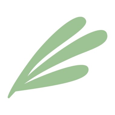 Yaprak ikonu vektör illüstrasyonu