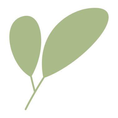 Yaprak simgesi, vektör illüstrasyon tasarımı