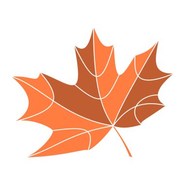 Yaprak akçaağaç sonbahar simgesi