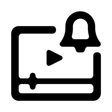 Video sohbet vektör illüstrasyonu, simge