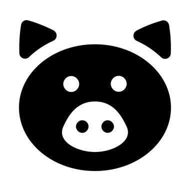 Domuz vektör simge tasarlamak.