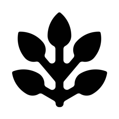 Yaprak simgesi, vektör illüstrasyonu