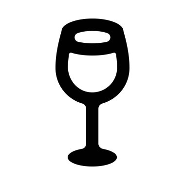 şarap kadehi düz vektör simgesi