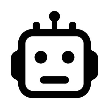 Yapay zeka vektör simgesi