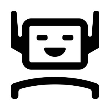 Robot simgesinin vektör illüstrasyonu