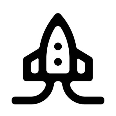 Roket ikonu. Basit resimleme