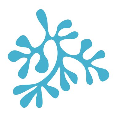 Kar tanesi beyaz arkaplanda izole edildi