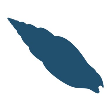 Palmiye ağacı simgesinin mavi silueti