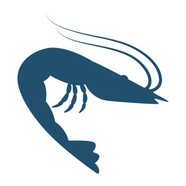 vektör logosu, balık ve deniz balığı sembolü
