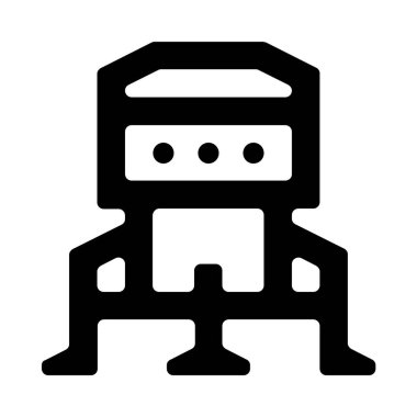 Tren tren simgesi, basit vektör illüstrasyonu