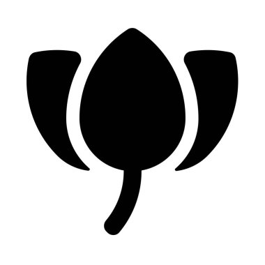 Çiçek. Web simgesi basit illüstrasyon