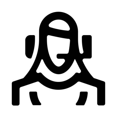 Astronot simgesi, vektör illüstrasyonu