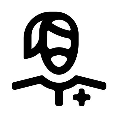 Bir insan simgesinin vektör illüstrasyonu