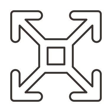 Oklar vektör çıkış simgesi