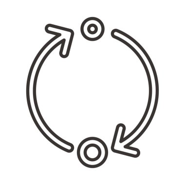 Bir çember simgesinin vektör illüstrasyonu