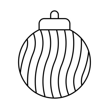 Noel topu süsleme simgesi, taslak biçimi