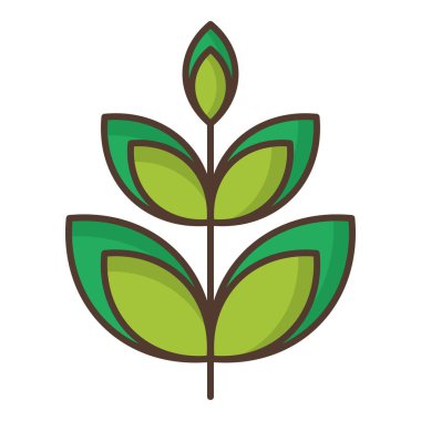 Doğa ekolojisi simgesini düz biçimde bırakır