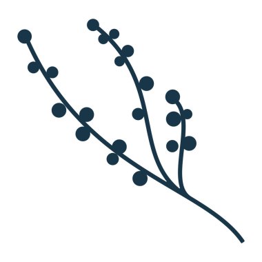 izole edilmiş dal simgesi vektör tasarımı