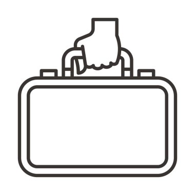 bir torba su simgesi tasarımı, vektör illüstrasyon grafik konsepti