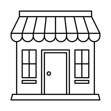 Ev inşa vektör simgesi. Beyaz arkaplanda izole edilmiş logo çizimi tasarımı.