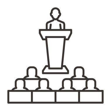 iş konferansı simgesi