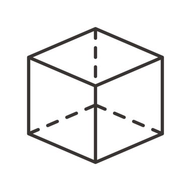 Web ve mobil uygulaması tasarım, küp logo kavramı için beyaz arka plan üzerinde izole küp simge vektör