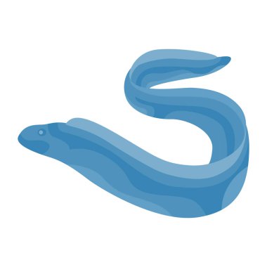 Sevimli mavi deniz atı beyaz arkaplanda izole edilmiş.