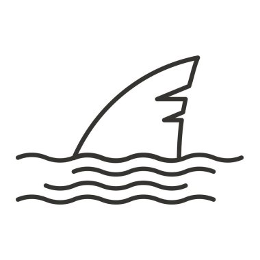 Köpekbalığı simgesi, anahat stili