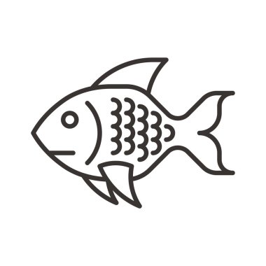 balık simgesi, çizgi biçimi